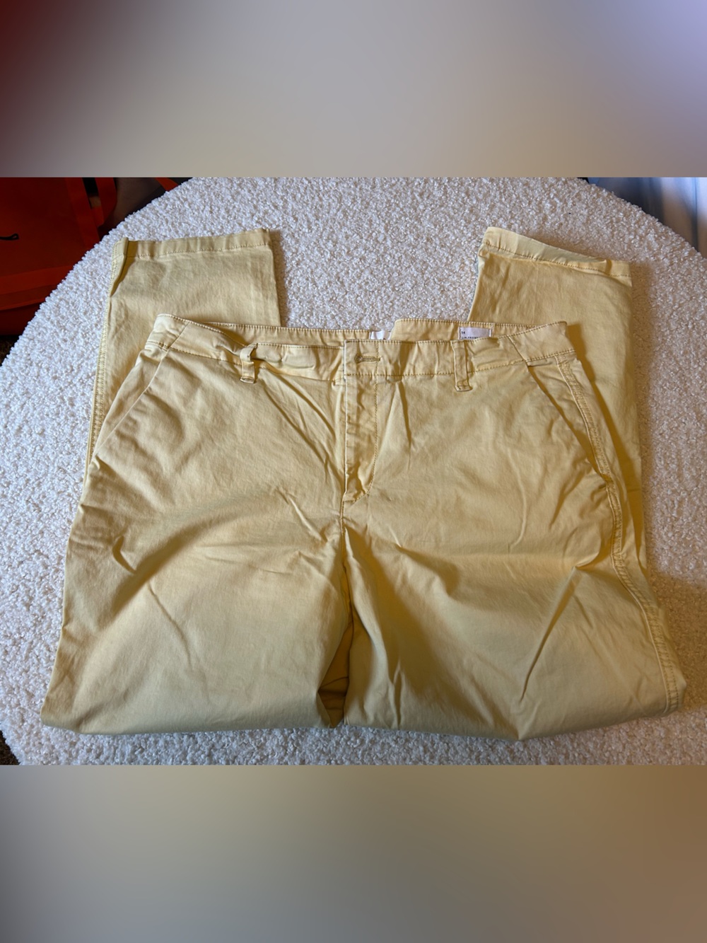 GAP Pale Yellow Cotton Chinos